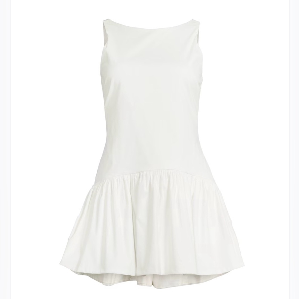 Amanda Uprichard White Sleeveless Mini Dress